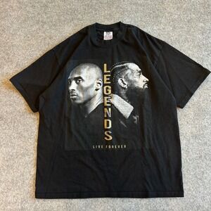 Vintage Pro Team Kobe Bryant Nippsy Legends Live Forever T-Shirt Adult 2XL